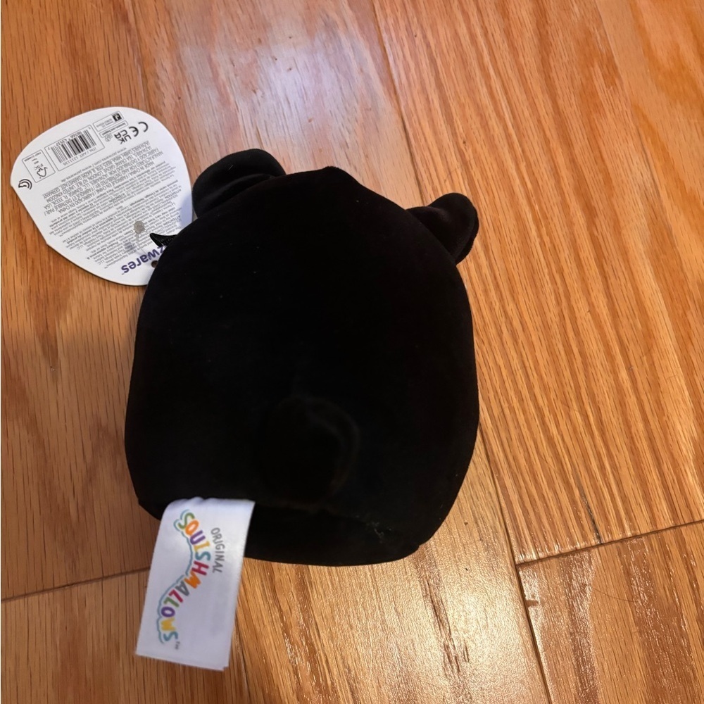 Squishmallow Monty the Border Collie Black White Dog  5" Mini New - Picture 3 of 3